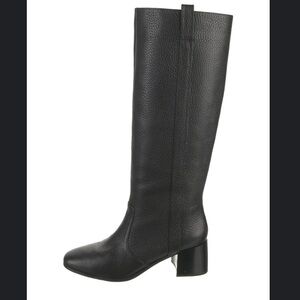 Loeffler Randall Black Textured Heeled Riding Boots